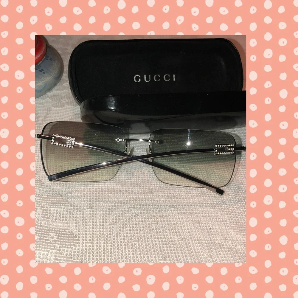 Genuine Gucci Faded Black Sunglasses Made in Italy - Picture 2 of 8
